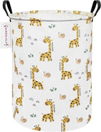 QUEENLALA Large Storage Basket,Laundry Hamper/Bathroom/Home Decor/Collapsible Round Storage Bin,Boys and Girls Hamper/Boxes/C