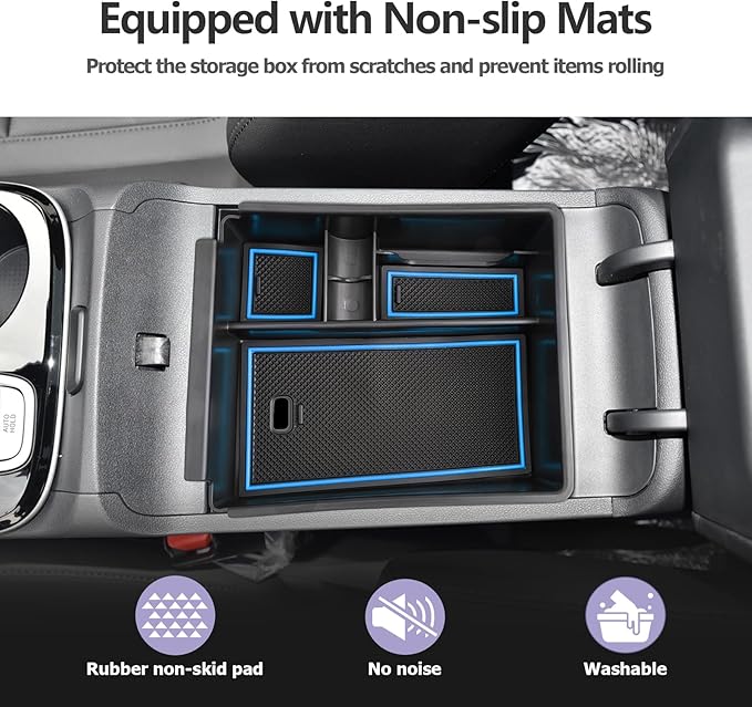 Center Console Organizer Compatible with 2025 2026 Hyundai Tucson SEL/SE Armrest Storage Box Armrest Console Organizer 2025 Tucson Accessories (ONLY FOR TUCSON SEL/SE/XRT,NOT FOR PHEV&Limited&N-Line)