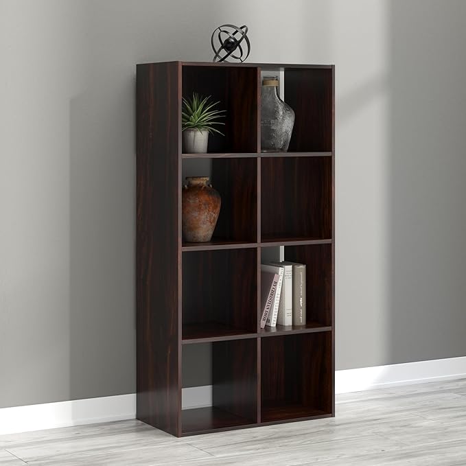 Signature Design by Ashley Glosmount 8 Cube Storage Organizer or Bookcase, Cherry & Light Brown