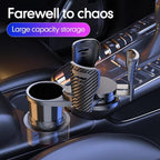 Car Cup Holder Expander Adjustable Base 2 in 1 Dual Layer Cup Holder Large Capacity Storage 360 Degree Rotating Cup Slot Large 10/40 oz Bottles & Big Drinks Travel Cup
