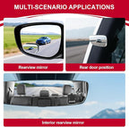 LivTee Blind Spot Car Mirror, HD Glass Frameless Convex Side Mirror Blindspot, Wide Angle Rear View Mirrors for SUVs, Trucks and RVs - Car Accessories