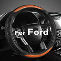 GIANT PANDA Car Steering Wheel Cover for Ford F150 F250 F350 Expedition 15.5-16 inches - Orange