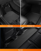 SEALIGHT TPE Car Mats for Tesla Model 3 Highland 2024 2025, All Weather Protection Floor Mats for Tesla Model 3 New Version 2024 2025, Full Set Floor Liners, 6pcs