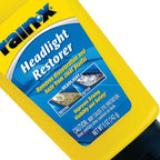 Rain-X 800001810 Headlight Restorer, Headlight Cleaner & Restoration Liquid for Hazy, Yellowed Headlights, Brings Lights Back