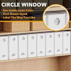SpaceAid 8 Pack Bed Sheet Organizers and Storage, Foldable Organizer for Linen Closet, Sheets Set Folder Keeper with Window X