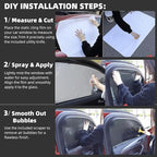 Car Side Window Sunshade Film - Removable Tint for Car Windows | Static Cling & Reusable |Superior UV & Heat Protection | 28" L*20.5" W | | Installation Kit Included (28" L*20.5" W (4 PCS))