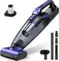 Pet Hair Handheld Vacuum Cordless: 20000PA High Power Car Vacuum with Motorized Brush and LED Light, Rechargeable Hand Held V
