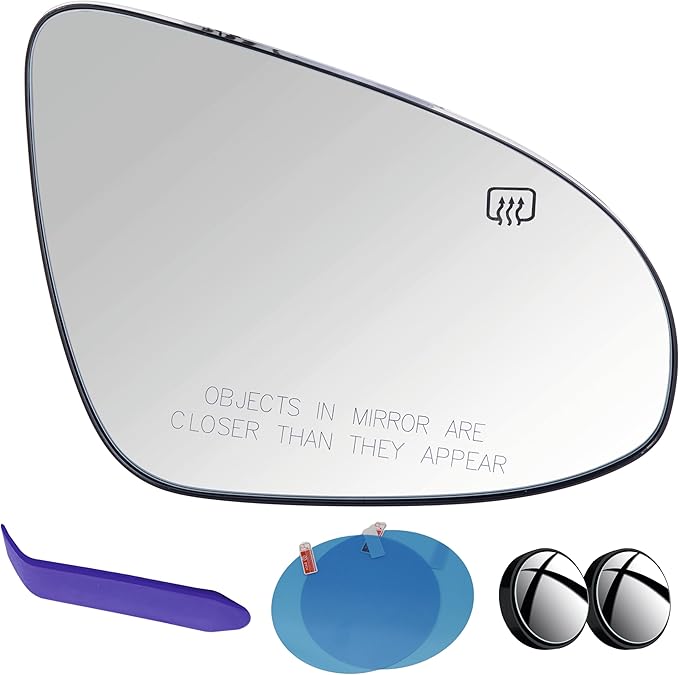 EAP Passenger Side Mirror Glass Compatible with Toyota Camry 2012-2017, Avalon 2013-2018, Heated, 8790207020 8791706410 8790206020 8791706400 TO1325118