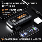 5000A Jump Starter Povasee A40 Car BatteryJump Starter, 12V Jump Box for Car Up to All Gas or 10L Diesel Engine Battery