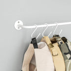 Mkono Hat Rack for Wall Baseball Cap Organizer Hanger with 20 Hooks Modern Metal Hat Holder Wall-Mounted Caps Display for Clo