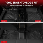 LASFIT Floor Mats & Cargo Mats Fits for Subaru Forester 2019-2024, All Weather TPE Custom Fit Easy Clean Durable Floor Liners for Forester 2019 2020 2021 2022 2023 2024 Car Mats & Trunk Liner, Black