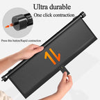2 Pack Retractable Car Shades for Side Windows - Window Sun Shade for Car with Strong Suction Cups | Roller Shades UV Heat Block Sun Shade for Cars House Office Window (M:17.1"x19.6")