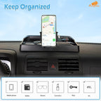 Aunginsy Center Console Dash Storage Tray with Mobile Phone Mount Compatible with Hummer H3 2005-2009, Car Dashboard Multi-Functional Phone Holder Storage Box Dash Organizer Tray Insert Accessories