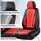 Coverado Seat Covers 2 Pack, Car Seat Covers Front Seats, Red Car Seat Cover, Waterproof Car Seat Covers, Car Seat Cushion, F