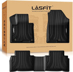 LASFIT Floor Mats for Hyundai Tucson 2026 2025 2024 2023 2022 (Not for Hybrid & PHEV), Custom Fit TPE All Weather Floor Liners 1st & 2nd Row Car Mats Accessoires for Hyundai Tucson 2022-2026, Black
