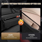 Kwak's 2 Pack Car Seat Gap Filler Organizer, Multifunctional Universal Storage box with Cup Holder for Phone, Glasses (Red)