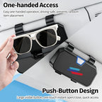 Sunglasses Holder for Car Visor Leather Eyeglasses Organizer Case for BMW X3 X5 X7 X1 3 4 2 5 Series Accessories