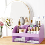 Makeup Organizer with Drawers, Cosmetic Storage for Dresser Vanity and Bathroom Countertop, Beauty Holder for Lipstick Brush,