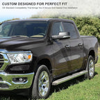Spec-D Tuning Black Power Fold Heated + LED Signal + Blind Spot Monitor Left Driver Side Mirror Compatible with 2019-2024 Ram 1500, Left + Right Pair