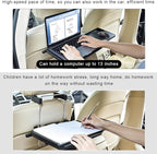 2 in 1 Car Steering Wheel Tray, Car Desk Back Seat Headrest Tray for Eating Food and Writing Laptop Work, Adjustable Car Food Table for Car SUVs Trucks Vans, Car Accessories