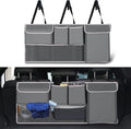 UYYE Trunk Hanging Organizer, Backseat Storage Bag, Collapsible Car Interior Accessories with 4 Pockets & 2 Mesh Pouches for