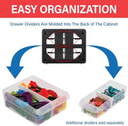 Akro-Mils 16-Drawer Plastic Drawer Storage Cabinet for Garage Organization, Beads, Makeup Organizer, Building Bricks Storage,