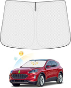 Windshield Sun Shade for 2020-2025 2026 Ford Escape Accessories Thicken 6-Layer Foldable Front Window Sunshade Sun Visor Protector Block UV Rays Keep Vehicle Cool