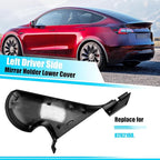 Jaronx Compatible with Tesla Model Y Mirror Holder Lower Cover 2018-2024, Left Driver Side Rearview Mirror Bracket Bottom Base Cover Replacement for Tesla Model Y Accessories 8202108