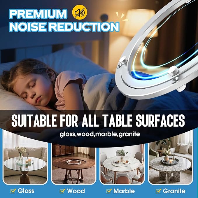 Lazy Susan Hardware,14 inch Heavy Duty Lazy Susan Bearing Kit,Rotating Serving Turntable for Aluminium Alloy Turntable Bearin