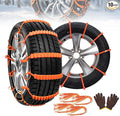Universal Anti-Skid Snow Tire Chains, 2026 Upgraded Portable Emergency Non-Slip Plastic Cable Ties, Snow Tire Chains for Pick