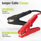 Jumper Cables Adapter Compatible with Ryobi 18V Battery, 8AWG 5.9FT Portable Battery Jump Starter for Starting Car Light Vehicles