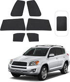 Front Side Half Window Shade Foldable Custom Fit for Toyota RAV4 2006-2012 Car Window Shades for Side Window Sun Shade UV Protection Heat Insulation for Camping Sleeping 6PCS