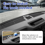 Auovo Dash Cover Tray Compatible with Ford Bronco Accessories 2024 2025 2026 Bronco Anti-Slip Silicone Car Dashboard Compartm