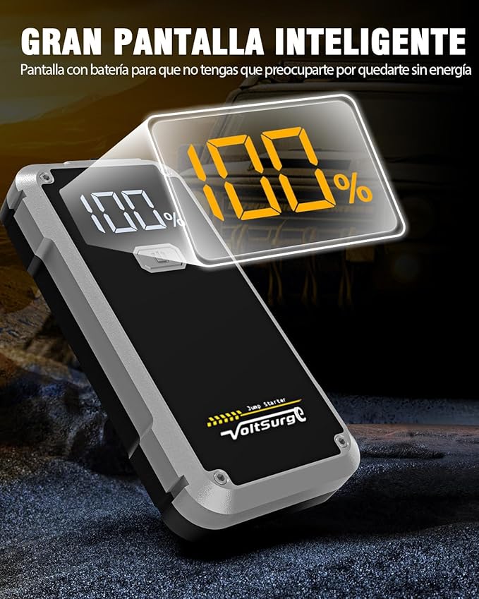 6000A Car Jump Starter Battery Jumper Starter Portable 12V Jump Box for Up to 7.0L Gas & 5.5L Diesel Engines Car Battery