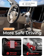 LISEN Upgraded Version Cup Holder Phone Holder 360° Adjustable Long Neck Car Phone Mount Golf Cart Phone Holder, Truck Jeep Accessories for iPhone 17 Air Pro Samsung Google and All 4-7'' Phone