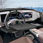 Large Car Steering Wheel Tray Back Seat Headrest Steering Wheel with Phone Holder Desk Food Table for Eating Food Drink and