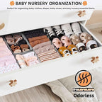 【FAMILY PACK】Drawer Organizer Clothes, 20 Pack Dresser Organizer Bins for Baby Clothes - Underwear Bra Sock Organizer - Fabri
