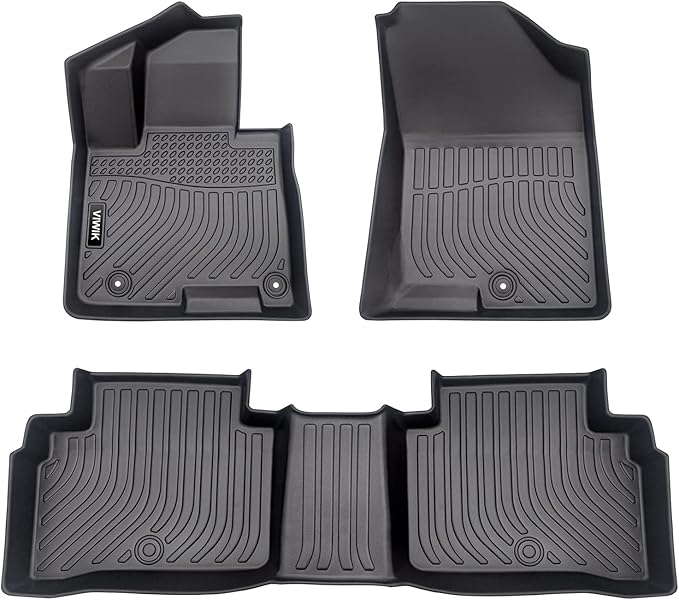 VIWIK Floor Mats for 2022-2023 Tucson (Not for Hybrid), Car Mats All Weather Protection Custom Floor Liners Full Set Include 1st and 2nd Row Front & Rear Black Car Liners