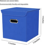 Closet Organizers Fabric Storage Bins With Lids Collapsible Cube Storage Organizer Basket With Handles,Storage Boxes for Clot