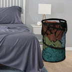 BATTOO Collapsible Laundry Basket Foldable Mesh Pop Up Hamper with Handles for Laundry Room, Bathroom, Kids Room, College Dor