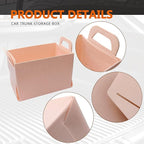 Felt Car Trunk Organizer, Foldable Vehicle Storage Box, Large Capacity Multi-Purpose Automotive Interior Accessories for Cars, S