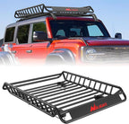 Nilight 51" X 36" X 5" Universal Roof Rack Cargo Basket Heavy-Duty 200LBS Capacity Rooftop Cargo Carrier Luggage Holder for SUV Truck Vehicle