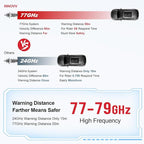 INNOVV ThirdEYE Motorcycle Blind Spot System with Voice and Indicators Alert, Waterproof Moto Assistant System, Detect Hazard