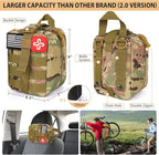 Survival Kit, 250Pcs Survival Gear First Aid Kit with Molle System Compatible Bag and Emergency Tent, Emergency Kit for Earth