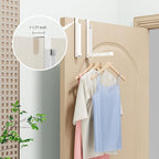 BAKON Over The Door Hanger Folding Clothes Drying Rack, Folding Hanging Coat Rack for Indoor Laundry Room Compact Small Space
