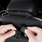 Sanwom Universal Front Leather Car Seat Covers 2 Pcs Luxury Seat Covers, Anti-Slip Waterproof Auto Driver Cushions Fit SUV Pi
