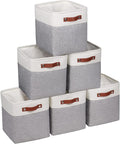 Kntiwiwo Fabric Storage Cubes 10.5”x10.5”x11” Cube Storage Bins for Closet Organizers and Storage Shelves Foldable Storage Bi