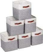 Kntiwiwo Fabric Storage Cubes 10.5”x10.5”x11” Cube Storage Bins for Closet Organizers and Storage Shelves Foldable Storage Bi