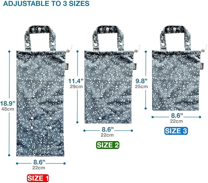 Waterproof Car Trash Bag Reusable Portable Garbage Can with Drawstring Top Adjustable Hanging Strap Leakproof & Washable for Cars SUVs & Trucks (Leaves)