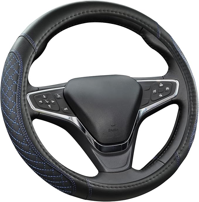 West Llama Customized Auto Car Steering Wheel Cover for Chevy Silverado,Tahoe,Equinox,Traverse,Trailblazer,Colorado (Diamond 